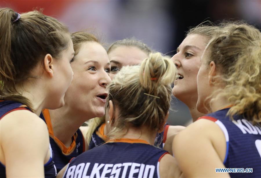 (SP)JAPAN-HAMAMATSU-VOLLEYBALL-WOMEN'S WORLD CUP-NETHERLANDS VS BRAZIL