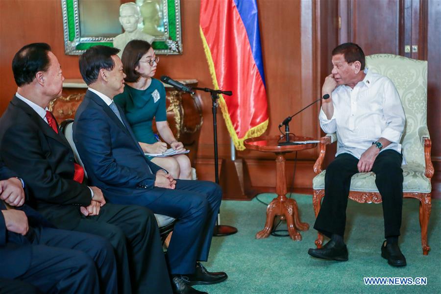 PHILIPPINES-MANILA-DUTERTE-CHINA-CHEN MIN'ER-MEETING