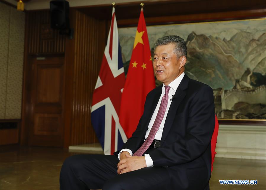 BRITAIN-LONDON-CHINESE AMBASSADOR-INTERVIEW 