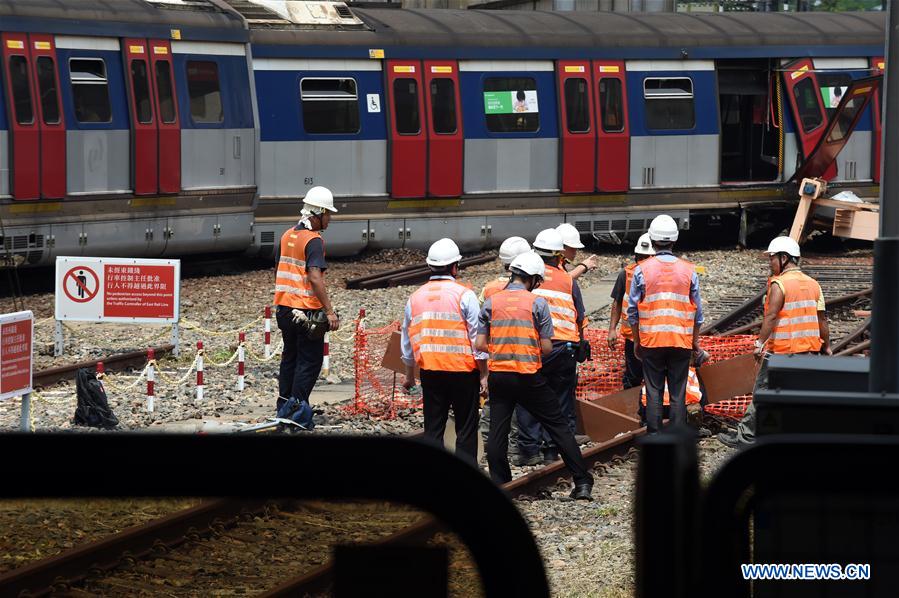 CHINA-HONG KONG-TRAIN DERAILMENT (CN)