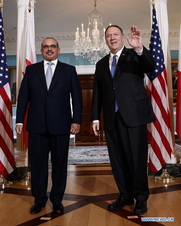 U.S.-WASHINGTON D.C.-POMPEO-BAHRAIN-CROWN PRINCE-SALMAN BIN HAMAD AL KHALIFA-MEETING