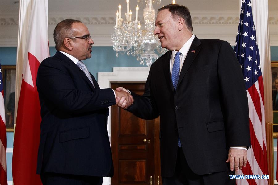 U.S.-WASHINGTON D.C.-POMPEO-BAHRAIN-CROWN PRINCE-SALMAN BIN HAMAD AL KHALIFA-MEETING