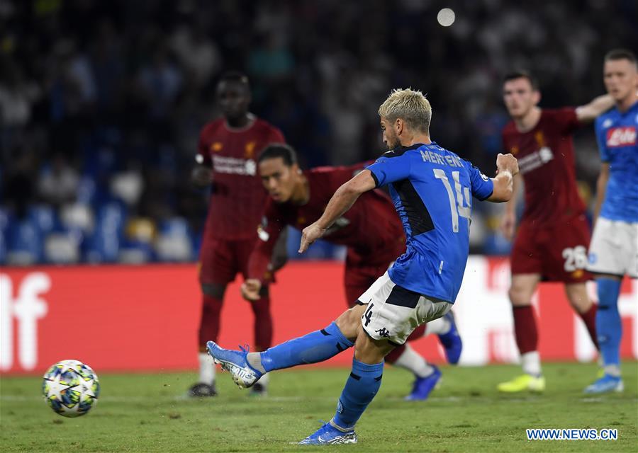 (SP) ITALY-NAPOLI-SOCCER-CHAMPIONS LEAGUE-NAPOLI VS LIVERPOOL