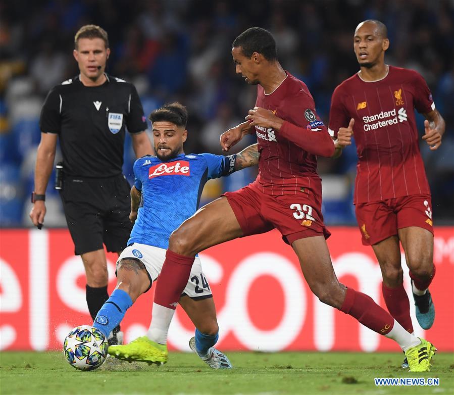 (SP) ITALY-NAPOLI-SOCCER-CHAMPIONS LEAGUE-NAPOLI VS LIVERPOOL