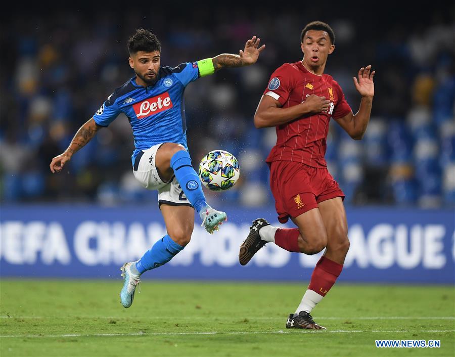 (SP) ITALY-NAPOLI-SOCCER-CHAMPIONS LEAGUE-NAPOLI VS LIVERPOOL