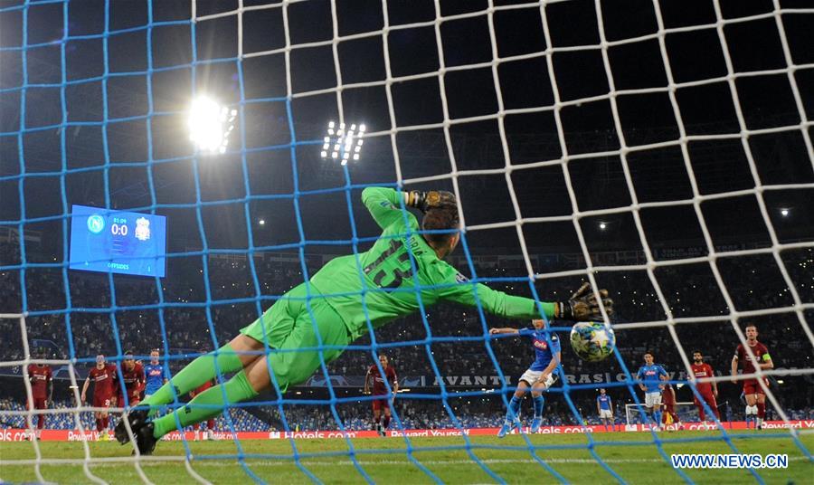(SP) ITALY-NAPOLI-SOCCER-CHAMPIONS LEAGUE-NAPOLI VS LIVERPOOL