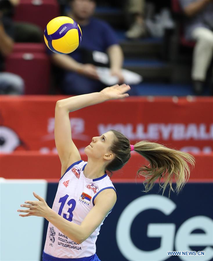 (SP)JAPAN-HAMAMATSU-VOLLEYBALL-WOMEN'S WORLD CUP-ARGENTINA VS SERBIA