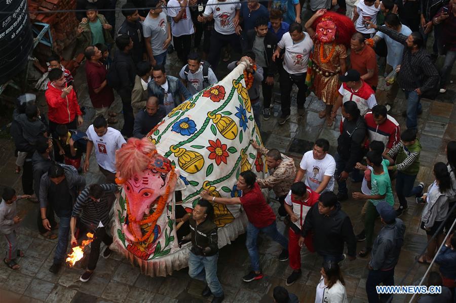 NEPAL-KATHMANDU-INDRAJATRA FESTIVAL-CELEBRATIONS