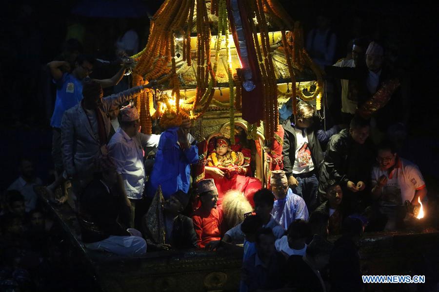 NEPAL-KATHMANDU-INDRAJATRA FESTIVAL-CELEBRATIONS