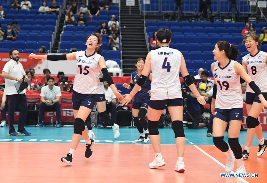 (SP)JAPAN-YOKOHAMA-VOLLEYBALL-WOMEN'S WORLD CUP-RUS VS KOR