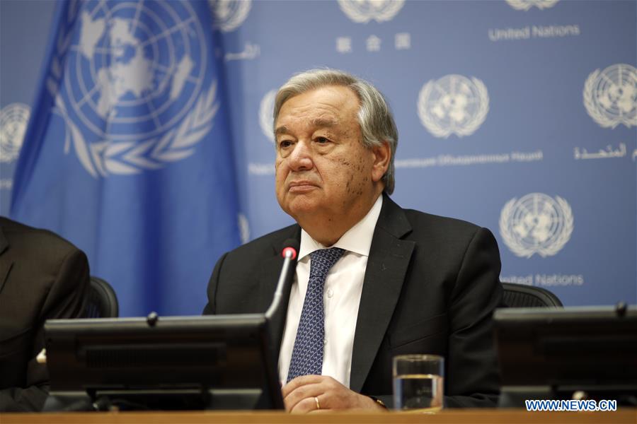 UN-GENERAL ASSEMBLY-GUTERRES-PRESS CONFERENCE