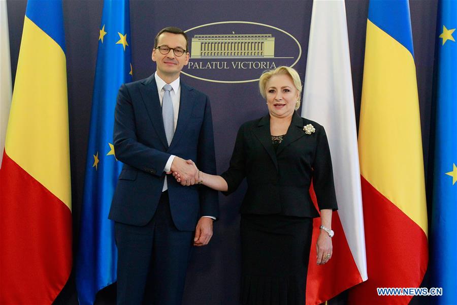 ROMANIA-BUCHAREST-POLAND-PM-MEETING