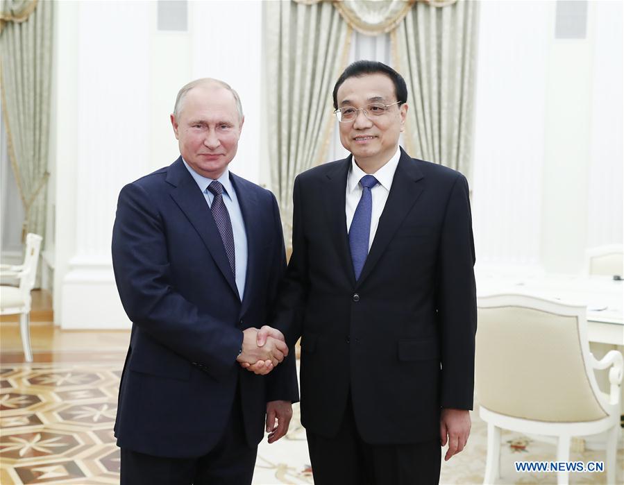 RUSSIA-MOSCOW-CHINA-LI KEQIANG-PUTIN-MEETING 