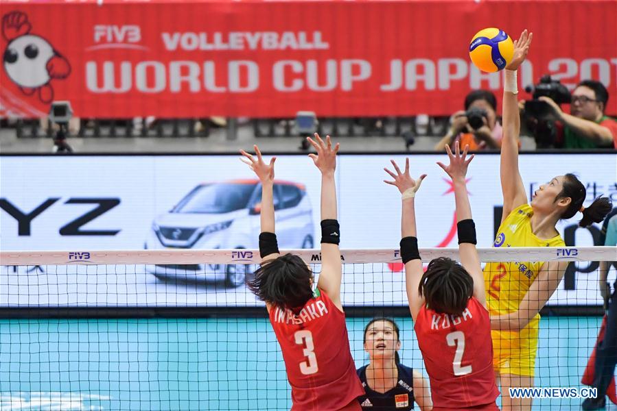 (SP)JAPAN-YOKOHAMA-VOLLEYBALL-WOMEN'S WORLD CUP-CHN VS JPN