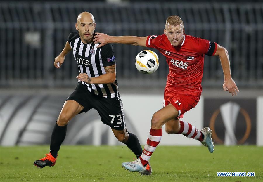 (SP)SERBIA-BELGRADE-SOCCER-UEFA EUROPA LEAGUE-PARTIZAN VS ALKMAAR