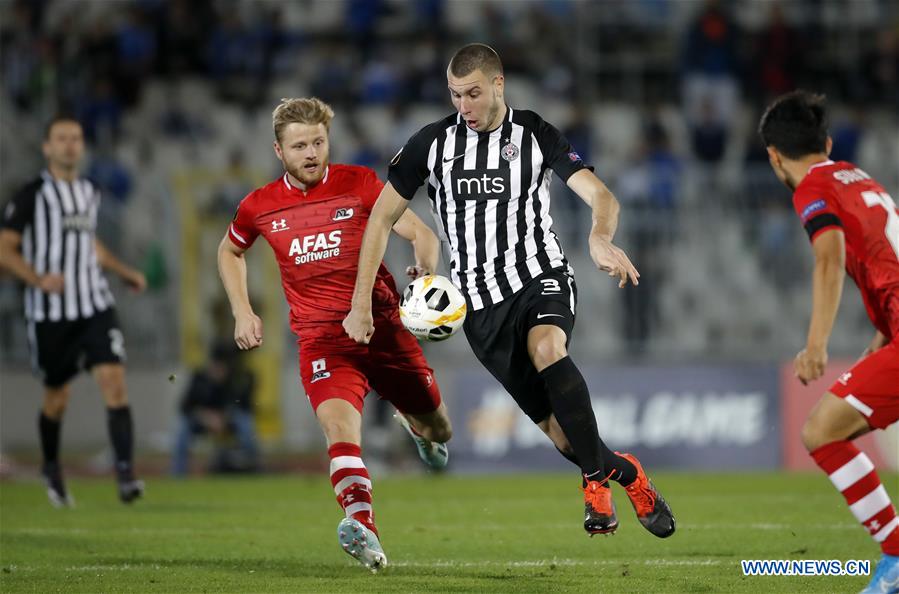 (SP)SERBIA-BELGRADE-SOCCER-UEFA EUROPA LEAGUE-PARTIZAN VS ALKMAAR