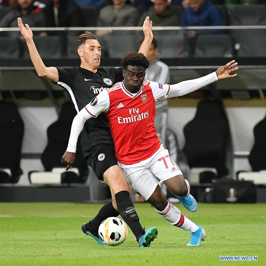 (SP)GERMANY-FRANKFURT-SOCCER-UEFA-EUROPA LEAGUE-FRANKFURT VS ARSENAL