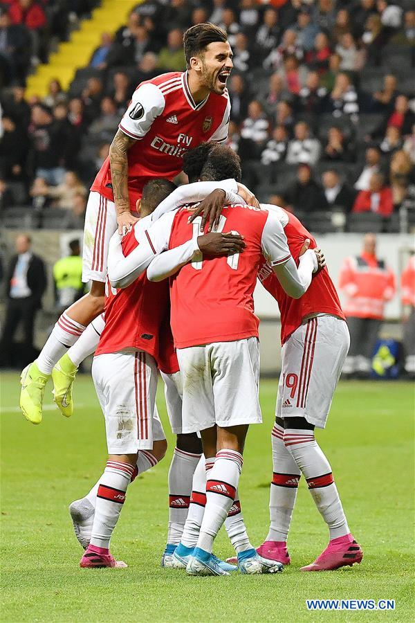 (SP)GERMANY-FRANKFURT-SOCCER-UEFA-EUROPA LEAGUE-FRANKFURT VS ARSENAL