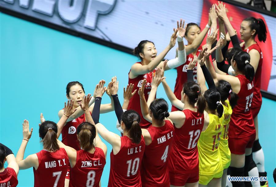 (SP)JAPAN-SAPPORO-VOLLEYBALL-WOMEN'S WORLD CUP-CHN VS BRA 