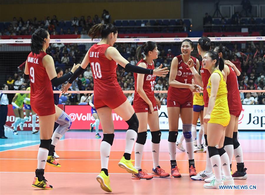 (SP)JAPAN-SAPPORO-VOLLEYBALL-WOMEN'S WORLD CUP-CHN VS BRA