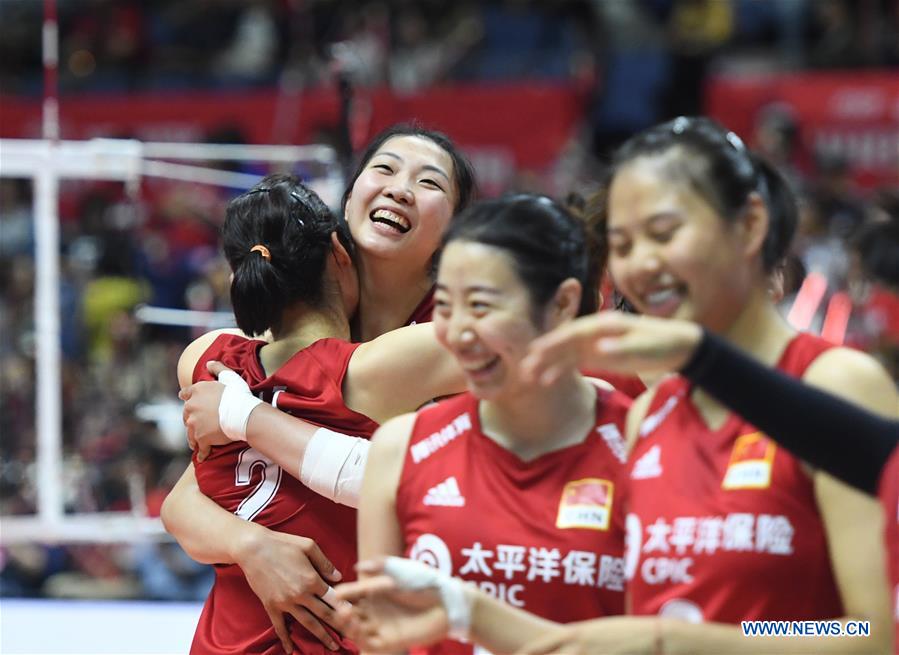 (SP)JAPAN-SAPPORO-VOLLEYBALL-WOMEN'S WORLD CUP-CHN VS BRA