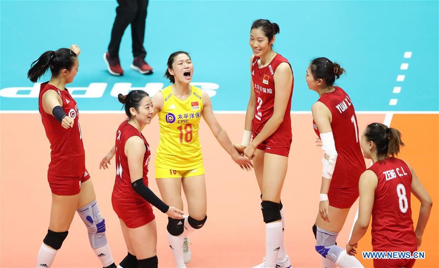 (SP)JAPAN-SAPPORO-VOLLEYBALL-WOMEN'S WORLD CUP-CHN VS BRA