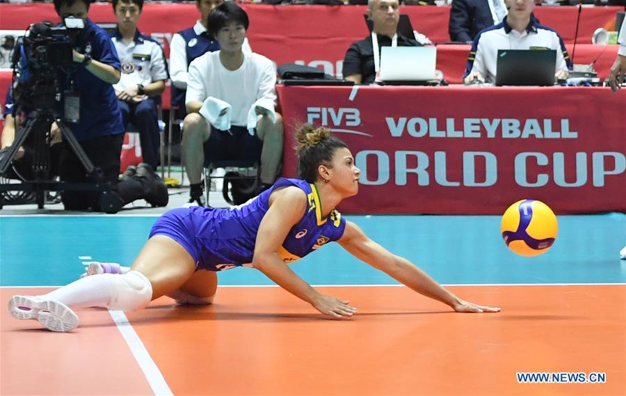 (SP)JAPAN-SAPPORO-VOLLEYBALL-WOMEN'S WORLD CUP-CHN VS BRA