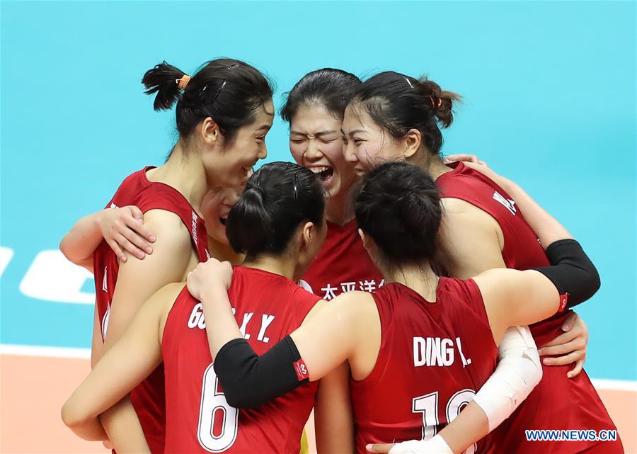 (SP)JAPAN-SAPPORO-VOLLEYBALL-WOMEN'S WORLD CUP-CHN VS BRA