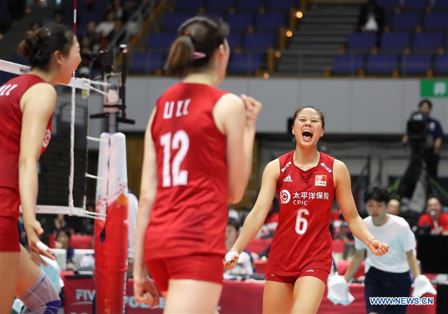 (SP)JAPAN-SAPPORO-VOLLEYBALL-WOMEN'S WORLD CUP-CHN VS BRA