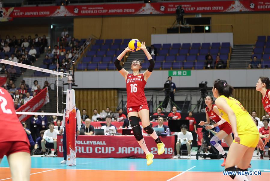 (SP)JAPAN-SAPPORO-VOLLEYBALL-WOMEN'S WORLD CUP-CHN VS BRA