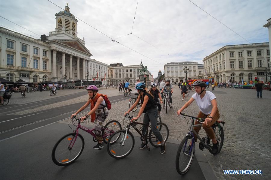 BELGIUM-BRUSSELS-CAR FREE DAY