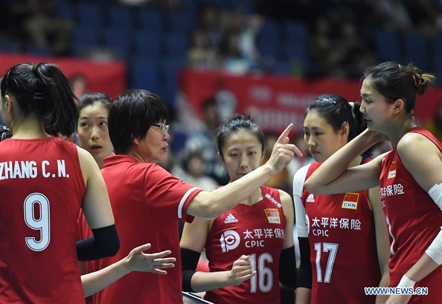 (SP)JAPAN-SAPPORO-VOLLEYBALL-WOMEN'S WORLD CUP-CHN VS BRA