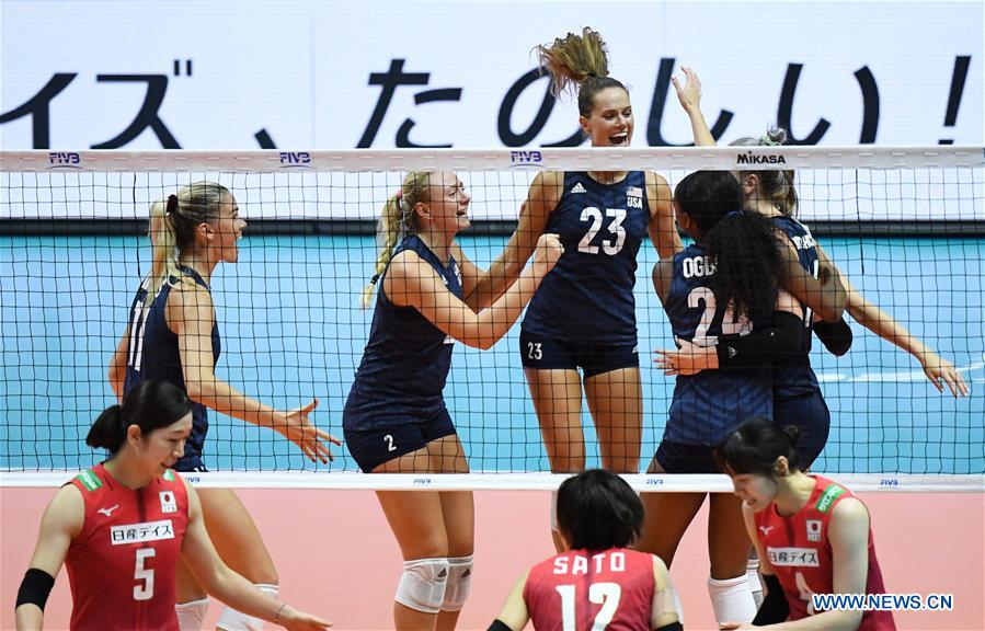 (SP)JAPAN-SAPPORO-VOLLEYBALL-WOMEN'S WORLD CUP-JPN VS USA