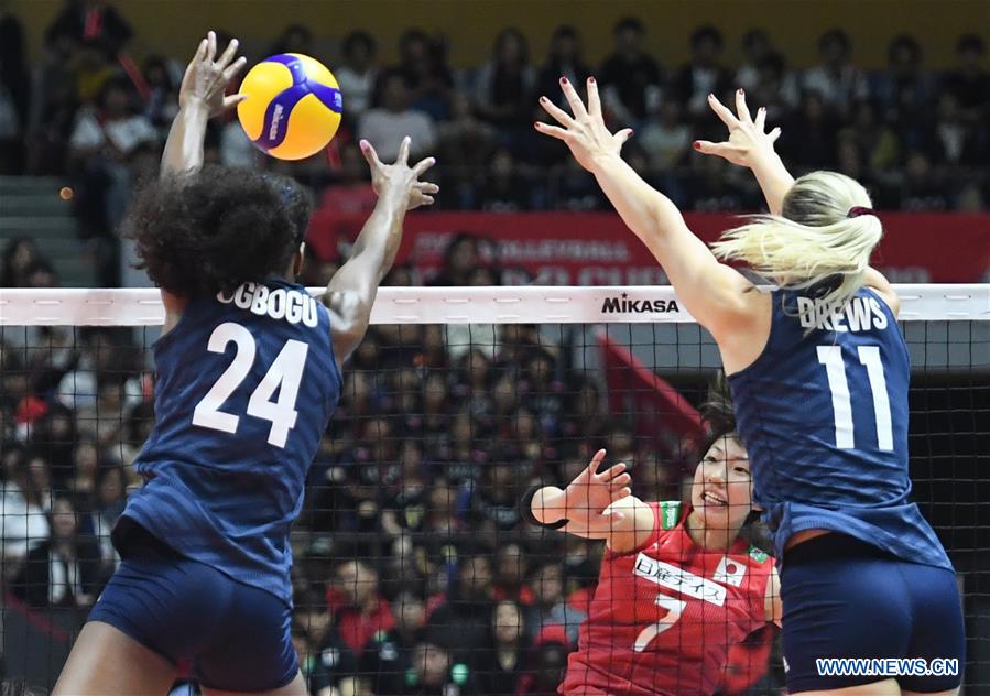 (SP)JAPAN-SAPPORO-VOLLEYBALL-WOMEN'S WORLD CUP-JPN VS USA