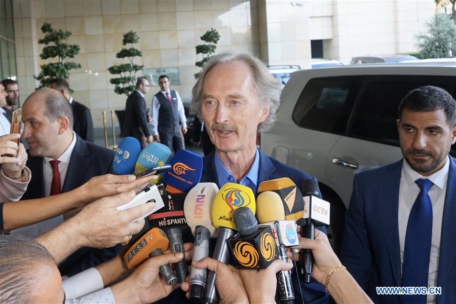 SYRIA-DAMASCUS-CONSTITUTIONAL COMMITTEE-FORMING-UN-ENVOY-BRIEFING