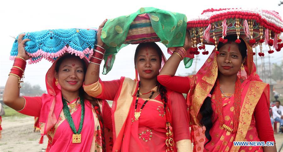 NEPAL-KATHMANDU-THARU COMMUNITY-JITIYA FESTIVAL