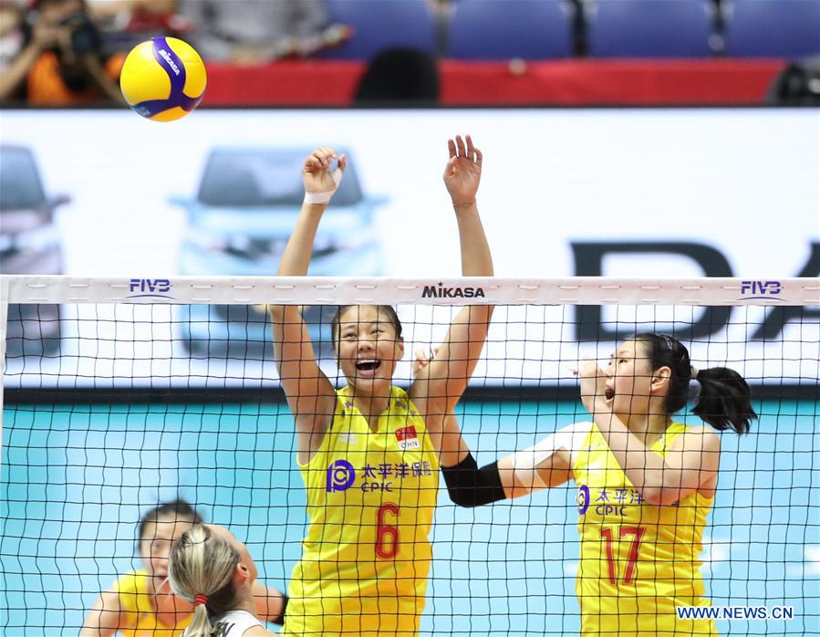 (SP)JAPAN-SAPPORO-VOLLEYBALL-WOMEN'S WORLD CUP-CHN VS USA