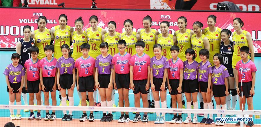 (SP)JAPAN-SAPPORO-VOLLEYBALL-WOMEN'S WORLD CUP-CHN VS USA