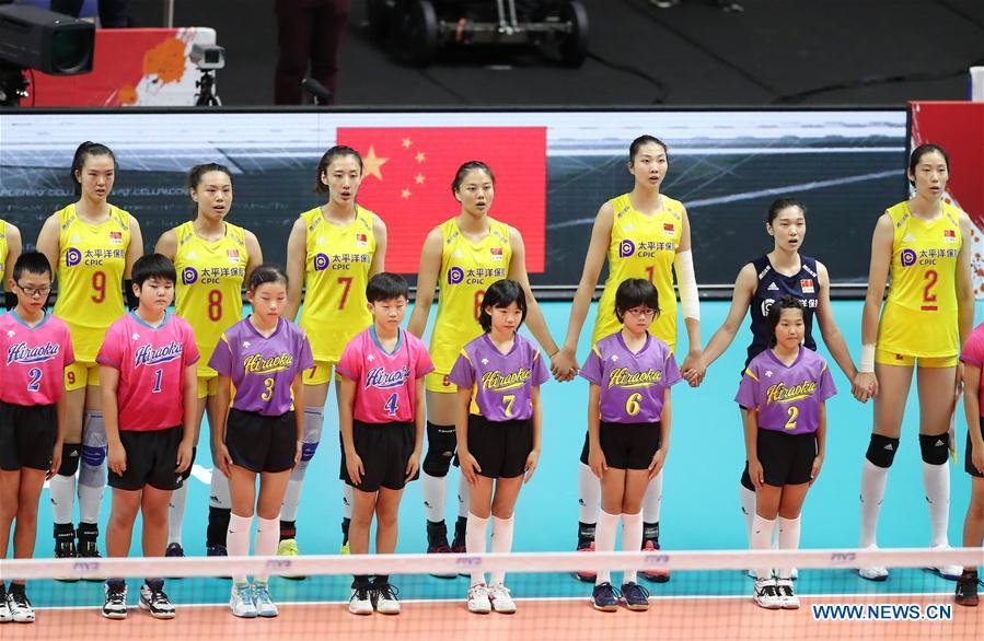 (SP)JAPAN-SAPPORO-VOLLEYBALL-WOMEN'S WORLD CUP-CHN VS USA