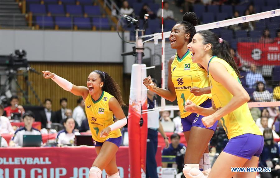 (SP)JAPAN-SAPPORO-VOLLEYBALL-WOMEN'S WORLD CUP-DOM VS BRA