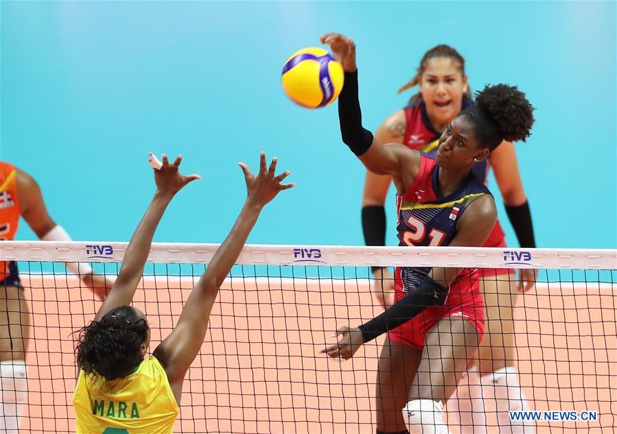 (SP)JAPAN-SAPPORO-VOLLEYBALL-WOMEN'S WORLD CUP-DOM VS BRA