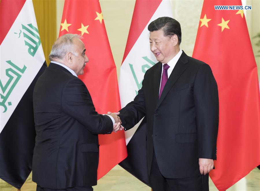 CHINA-BEIJING-XI JINPING-IRAQI PM-MEETING (CN)