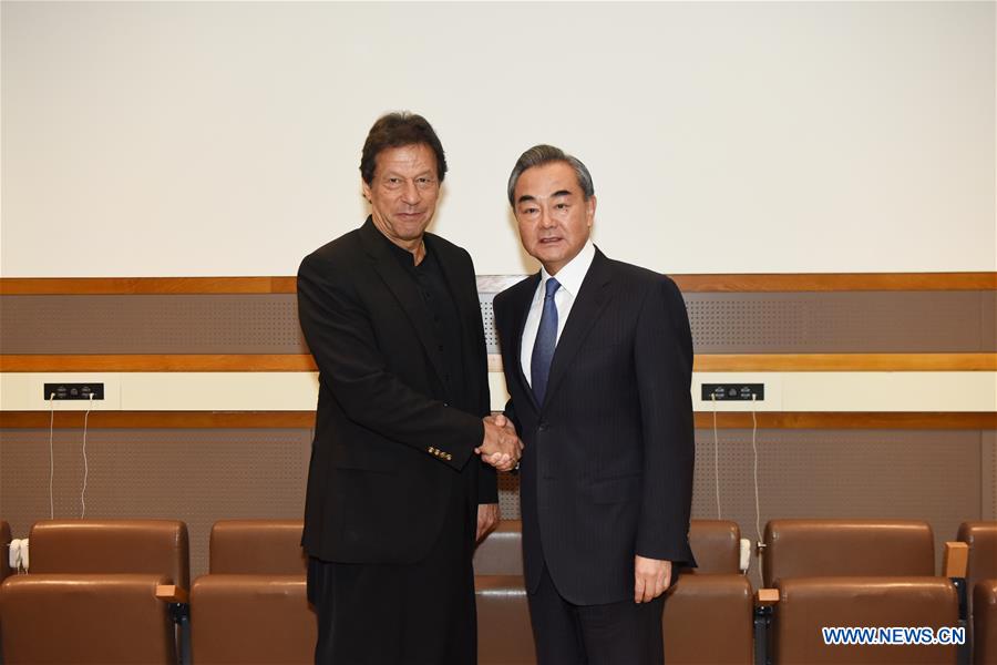 UN-CHINA-WANG YI-PAKISTAN-PM-MEETING