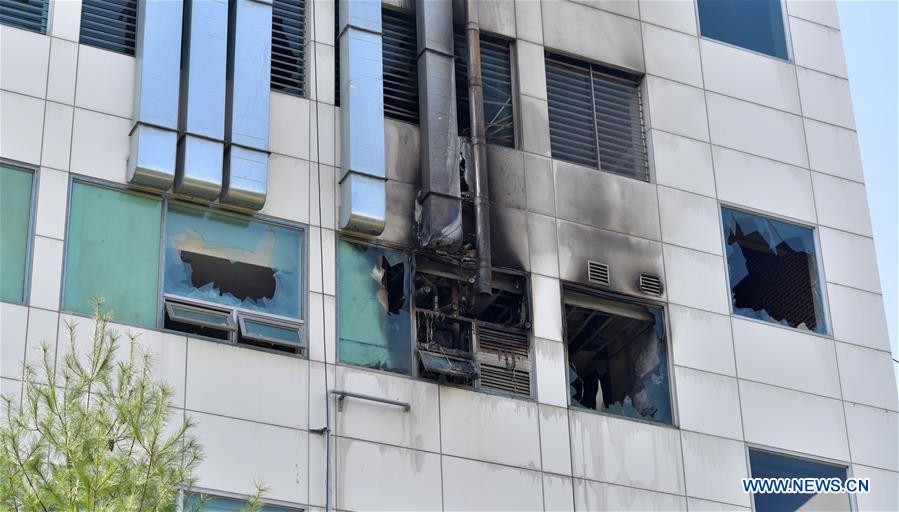 (SPOT NEWS)SOUTH KOREA-GIMPO-NURSING HOSPITAL-FIRE