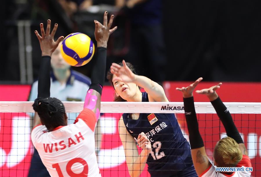 (SP)JAPAN-SAPPORO-VOLLEYBALL-WOMEN'S WORLD CUP-CHN VS KEN