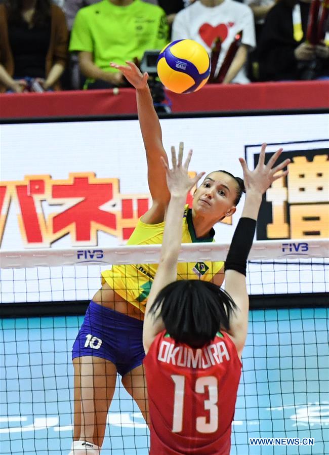 (SP)JAPAN-SAPPORO-VOLLEYBALL-WOMEN'S WORLD CUP-JPN VS BRA