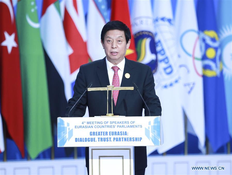 KAZAKHSTAN-NUR-SULTAN-LI ZHANSHU-MEETING