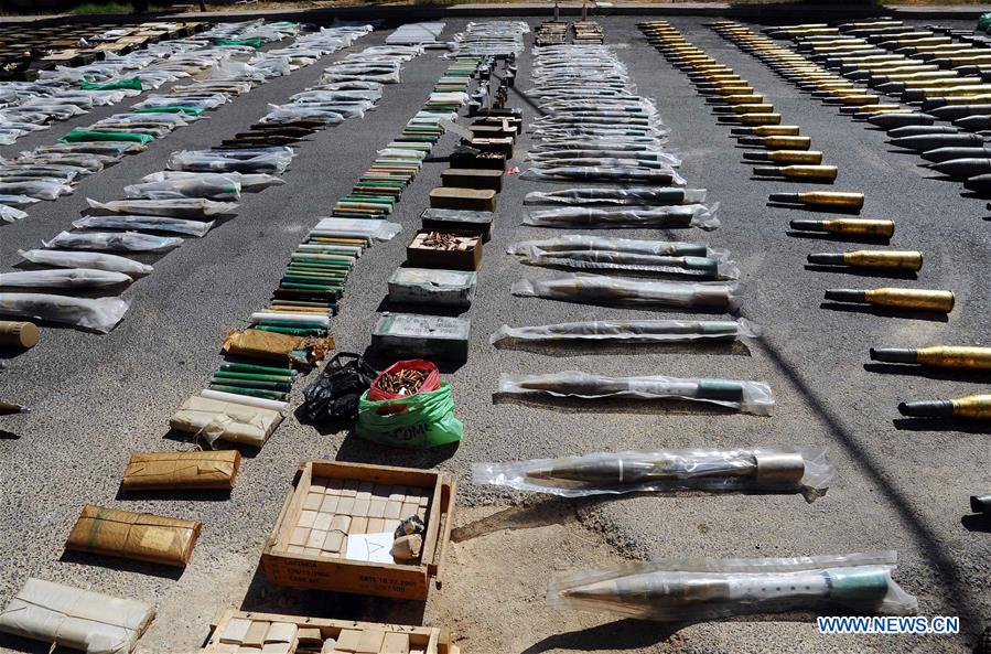 SYRIA-DARAA-CONFISCATED WEAPONS
