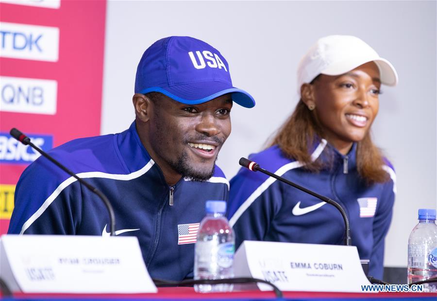 (SP)QATAR-DOHA-IAAF WORLD CHAMPIONSHIPS-U.S-PRESS CONFERENCE