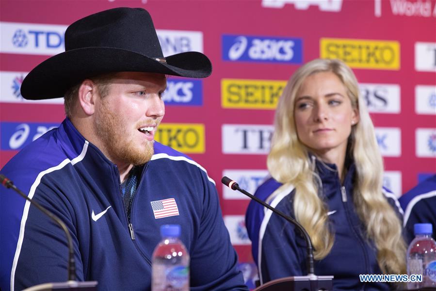 (SP)QATAR-DOHA-IAAF WORLD CHAMPIONSHIPS-U.S-PRESS CONFERENCE